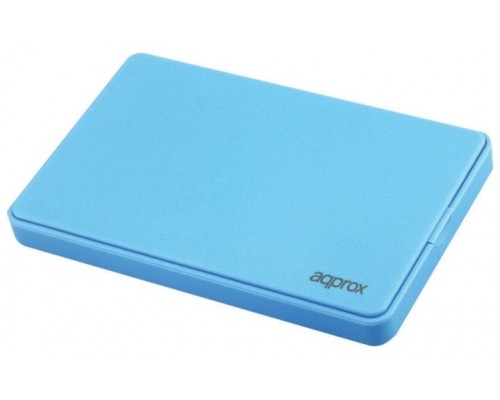 CAJA EXTERNA USB 2.5"" SATA SCREWLESS AZUL CLARO APPROX (Espera 4 dias)