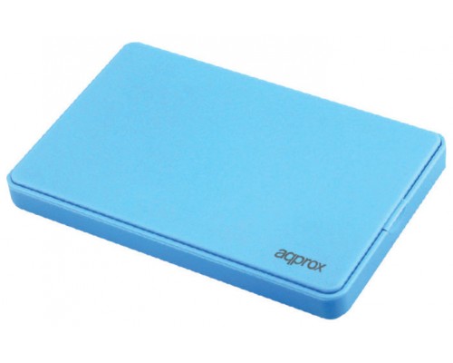 CAJA EXTERNA USB 2.5"" SATA USB 3.0 SCREWLESS AZUL CLARO APPROX (Espera 4 dias)