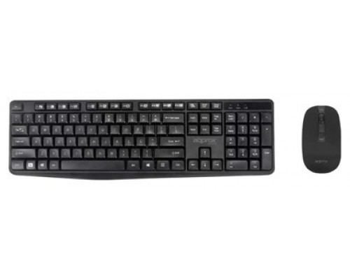 TECLADO Y MOUSE APPROX WIRELESS MX335 2.4GHZ USB