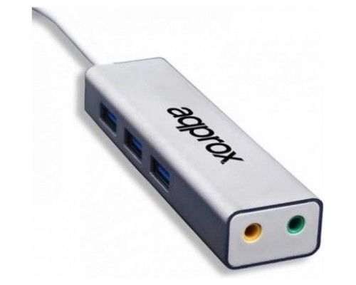 TARJETA SONIDO USB 5.2 + HUB USB 3.0 APPROX (Espera 4 dias)
