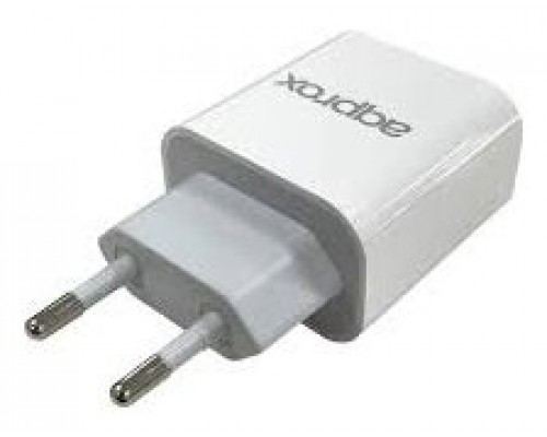 CARGADOR USB DE VIAJE/PARED 3.0 + CABLE TYPE-C 18W BLANCO APPROX (Espera 4 dias)