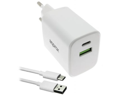 APPROX CARGADOR 35W QC 1 X USB A+ 1 X USB C+CABLE