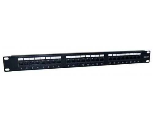 2LAN Patch Panel 19" CAT6A 24 Puertos UTP