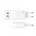 CARGADOR GaN 45W 2xUSB-C PD3.0 QC4.0 BLANCO AISENS-SX6 CARGADOR GaN 45W 2xUSB-C PD3.0 QC4.0 BLANCO AISENS