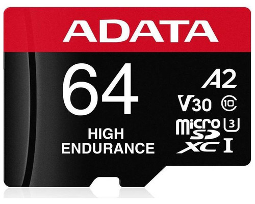 ADATA High Endurance microSDXC UHS-I 64GB V30 A2-SX9 ADATA High Endurance microSDXC UHS-I 64GB V30 A2