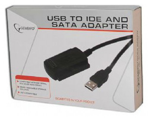 CABLE ADAPTADOR GEMBIRD USB 2.0 A SATA Ó IDE 2,5" Y 3,5"