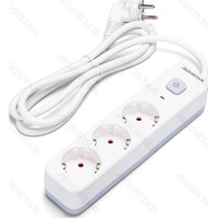 REGLETA PROTECTORA SERIE L 3 TOMAS CON INTERRUPTOR 1.5 M BLANCA AIGOSTAR (Espera 4 dias)-4SX REGLETA PROTECTORA SERIE L 3 TOMAS CON INTERRUPTOR 1.5 M BLANCA AIGOSTAR (Espera 4 dias)
