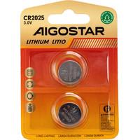PILA DE BOTON CR2025 3V 2 UDS AIGOSTAR (Espera 4 dias)-1SX PILA DE BOTON CR2025 3V 2 UDS AIGOSTAR (Espera 4 dias)