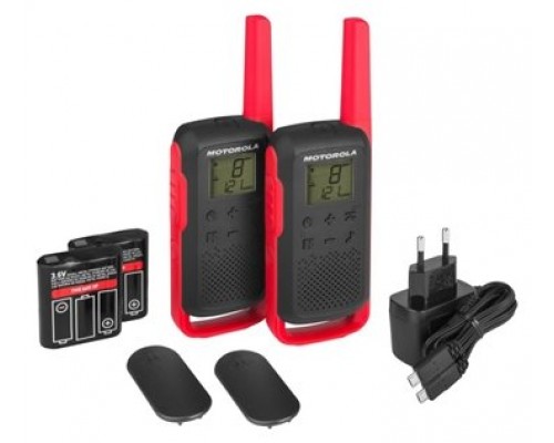 MOTOROLA T62 Walkie Talkie 8Km 16CH Rojo Duo