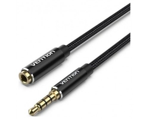 CABLE AUDIO ESTEREO JACK 3.5/M JACK 3.5/H 5 M NEGRO VENTION (Espera 4 dias)