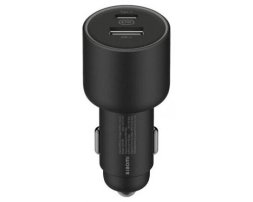 CARGADOR DE COCHE XIAOMI MI CAR CHARGER 67W 2XUSB-C + CABLE USB-C NEGRO