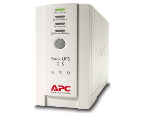 APC Back-UPS sistema de alimentación ininterrumpida (UPS) En espera (Fuera de línea) o Standby (Offline) 0,65 kVA 400 W 4 salidas AC (Espera 4 dias)