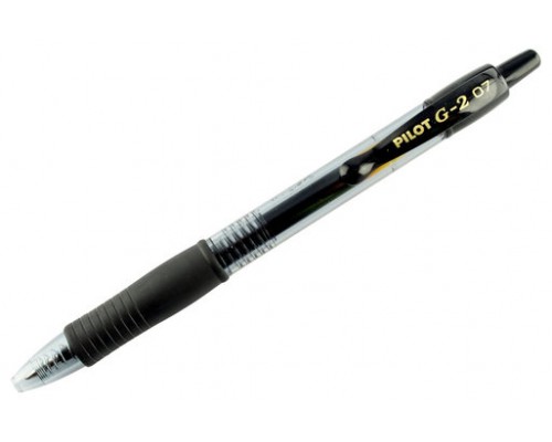 BOLIGRAFO ROLLER GEL RETRAC.G-2 NEGRO PILOT BL-G2-7-B (MIN12) (Espera 4 dias)