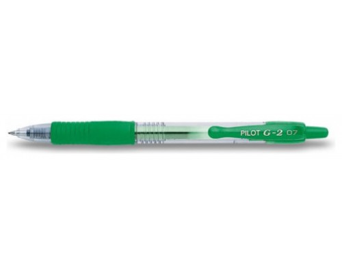 BOLIGRAFO ROLLER GEL RETRAC.G-2 VERDE PILOT BL-G2-7-G (MIN12) (Espera 4 dias)