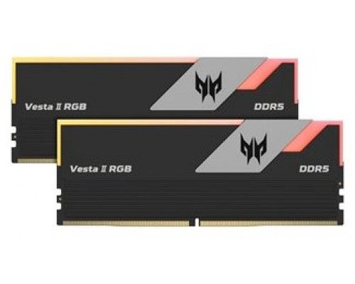 ACER Predator VESTA2-32GB-6000-1R8-V1 Black Heatsink 16GB 1R*8 PC5 6000 CL30-38-38-76