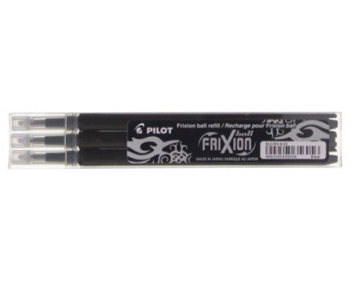 PACK 3 RECAMBIOS FRIXION NEGRO PILOT BLS-FR7-B-S3 (Espera 4 dias)