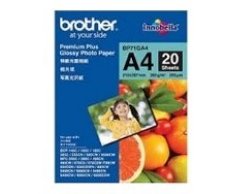 BROTHER Papel Inkjet Glossy A4 20h 260g/m2