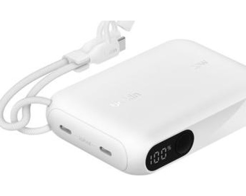 BELKIN 10K PD20W POWER BANK WITH DISPLAY, WHITE (Espera 4 dias)