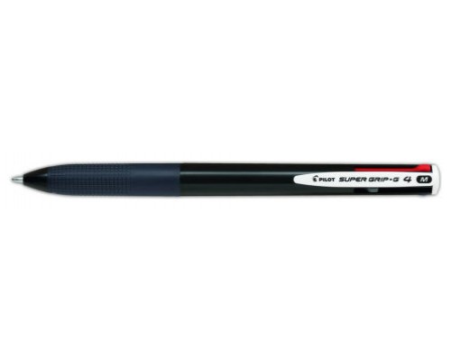 BOLIGRAFO SUPERGRIP G - 4 COLORES - CUERPO COLOR NEGRO PILOT BPKGG-35M-B (Espera 4 dias)