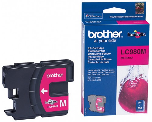 TINTA BROTHER LC-980M MAGENTA 260PAG (Espera 4 dias)