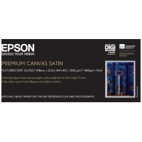 Epson GF Papel Premium Canvas Satin, 44"  x 12.2m, 350g/m2