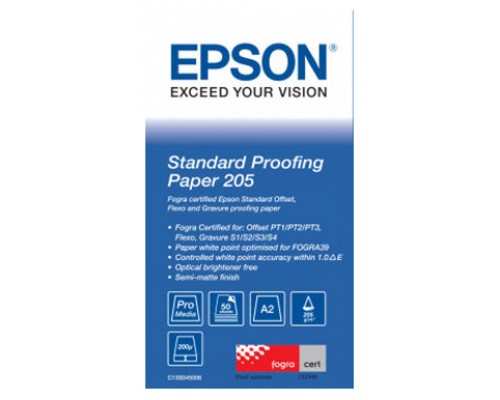 Epson GF Papel Proofing Standard, A2, 50h, 205g/m2