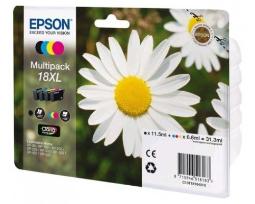 Epson Expression Home XP-102/205/305/405 MultiPack 4 Cartuchos Alta capacidad (Radiofrecuencia)
