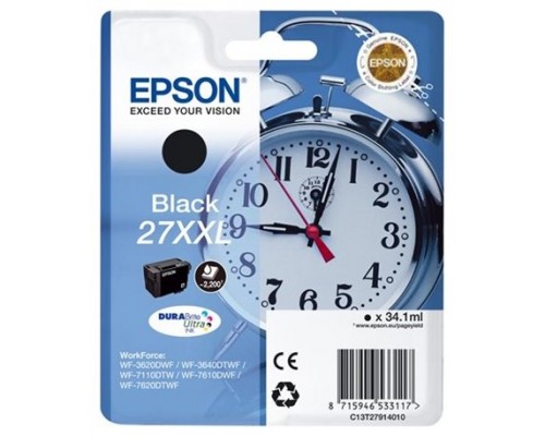 TINTA EPSON C13T27914012 Nº 27XXL NEGRO 2.200PAG (Espera 4 dias)