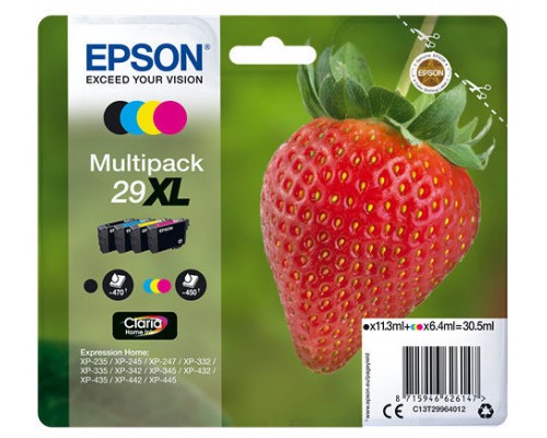 CARTUCHO EPSON 29XL MULTIPACK 4COLORES C13T2996401