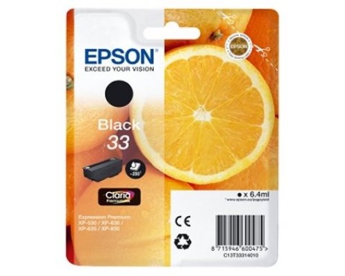 TINTA EPSON 33 ORI NEGRO C13T33314012