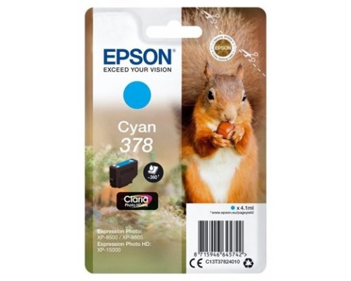 TINTA EPSON 378 ORI CIAN C13T37824010