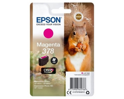 TINTA EPSON 378 ORI MAGENTA C13T37834010