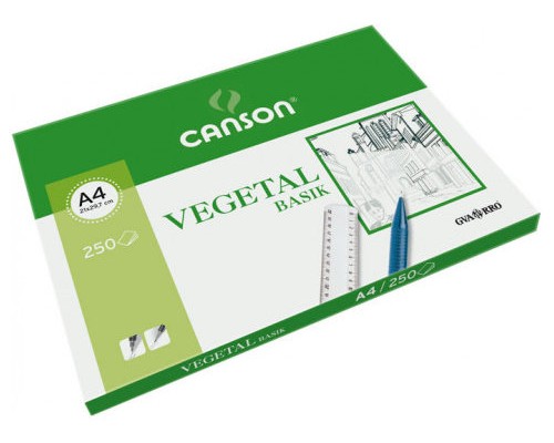 PAQUETE 250 HOJAS PAPEL VEGETAL A4 90G GUARRO CANSON C200406219 (Espera 4 dias)