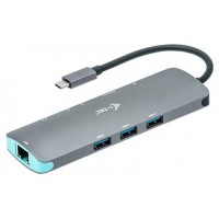 USB-C Metal Nano Docking Station 4K HDMI LAN + Power