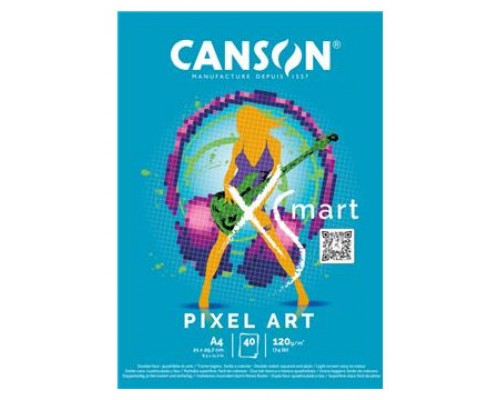 BLOC ENC 21X29,7 40H XSMART PIXEL ART 120G CANSON C32250P004 (Espera 4 dias)