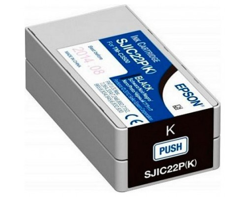 SJIC22P(K): Ink cartridge for ColorWorks C3500 (Black)