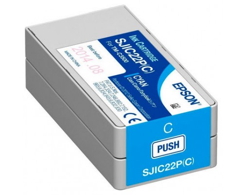SJIC22P(C): Ink cartridge for ColorWorks C3500 (Cyan)