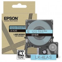 EPSON Cartucho de etiquetas Colour Tape   Blue/Grey 12mm(8m)   LK-4LAS