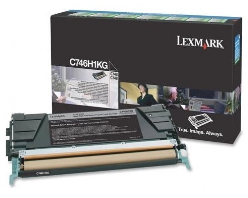 LEXMARK C746, C748 Cartucho de toner negro Alto Rendimiento Retornable