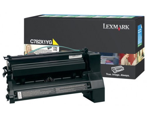 LEXMARK C-782/X-782 Cartucho de impresion Amarillo retornable (15.000 pag)