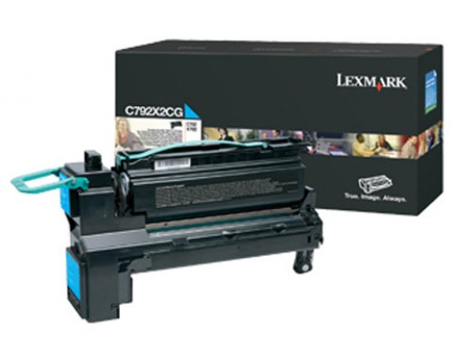 Lexmark C792 Cartucho de impresion cian Extra Alto Rendimiento (20K)