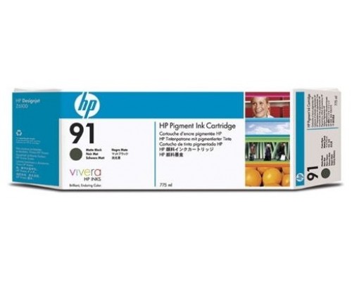 HP Designjet Z6100 cartucho de tinta Negro Mate (775 ml) nº91 DESC