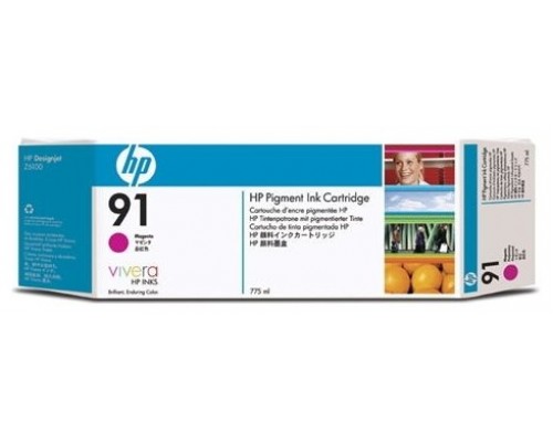 HP Designjet Z6100 Cartucho Magenta nº91 (775ml) DESC