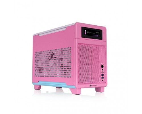 CAJA MICRO ATX THERMALTAKE TR100 USB 3.2 C X 1 USB 3.0 X 2 SN FUENTE BUBBLE PINK