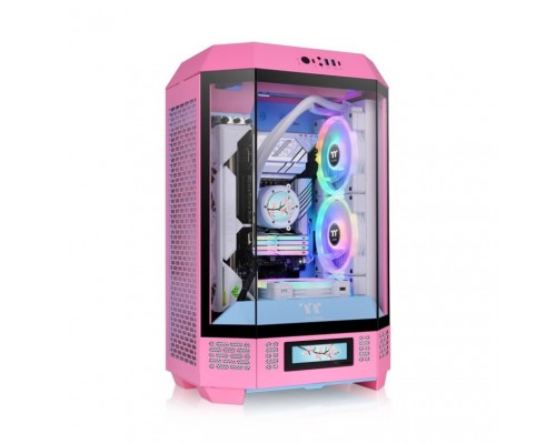 CAJA THERMALTAKE THE TOWER T300 M-ATX BUBBLE PINK ATX 2XUSB 3.0 SIN FUENTE ROSA