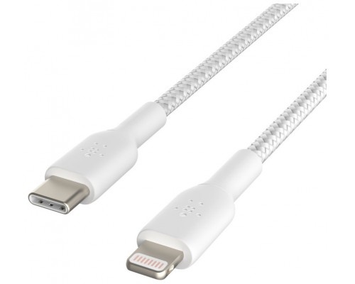 CABLE BELKIN CAA004BT1MWH USB-C A LIGHTNING TRENZADO