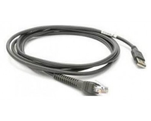 ZEBRA SHIELDED USB CABLE SER A CONNECCABL7FT/2.1M STRAIGHT