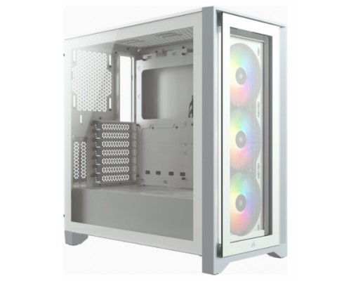 CAJA CORSAIR ICUE 4000X RGB TEMPERED GLASS BLANCA CC-9011205-WW (Espera 4 dias)