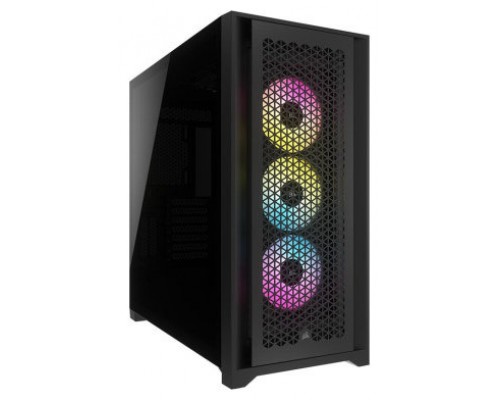 CAJA CORSAIR ICUE 5000D RGB AIRFLOW CRISTAL TEMPLADO NEGRA CC-9011242-WW (Espera 4 dias)