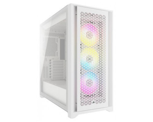 CAJA CORSAIR ICUE 5000D RGB AIRFLOW CRISTAL TEMPLADO BLANCA CC-9011243-WW (Espera 4 dias)